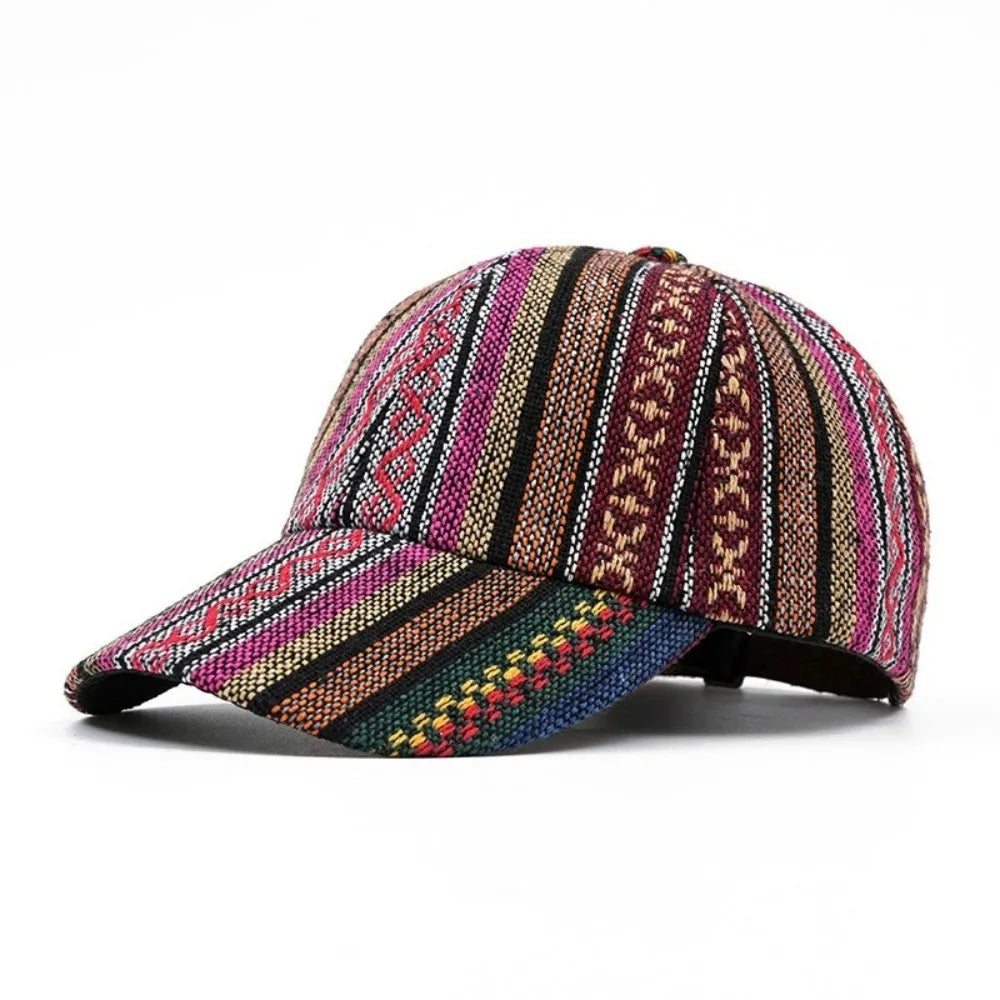 Spring Summer Boho Baseball Cap For Men Women Adjustable Tribal Print Sun Hat Street Sport Hiphop Outdoor Trucker Snapback Visor