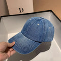 Baseball Cap Women Men Unisex Denim Washed Soft Top Sunshade Spring Summer Hats Retro Korean Solid Color Snapback Caps Female