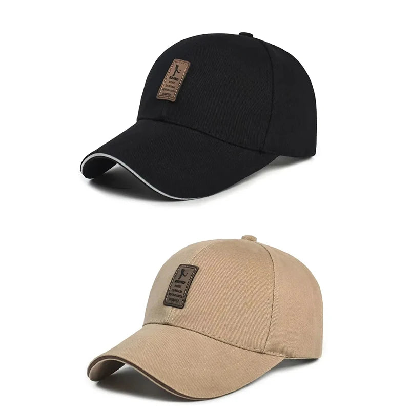 Men’s Cotton Baseball Cap Casual Sports Sun Hat Adjustable Sunscreen Cap