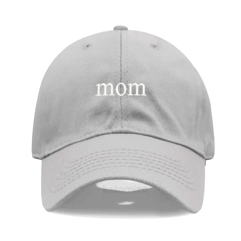New dad mom Embroidery Soft Cotton Baseball Cap Fashion Women Men Hat Sport Visors Snapback Cap Sun Hat Breathable Outdoor Caps