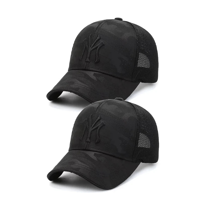 Men’s Camouflage Embroidered Baseball Cap Breathable Mesh Casual Summer Hat