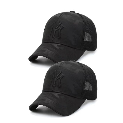 Men’s Camouflage Embroidered Baseball Cap Breathable Mesh Casual Summer Hat