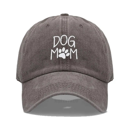 Dog Mom Embroidered Baseball Cap for Women Men Fashion Adjustable Soft Cotton Dad Hat Unisex Classic Golf Caps