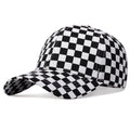Unisex Small Grid Printing Baseball Caps Spring and Autumn Outdoor Adjustable Casual Hats Sunscreen Hat