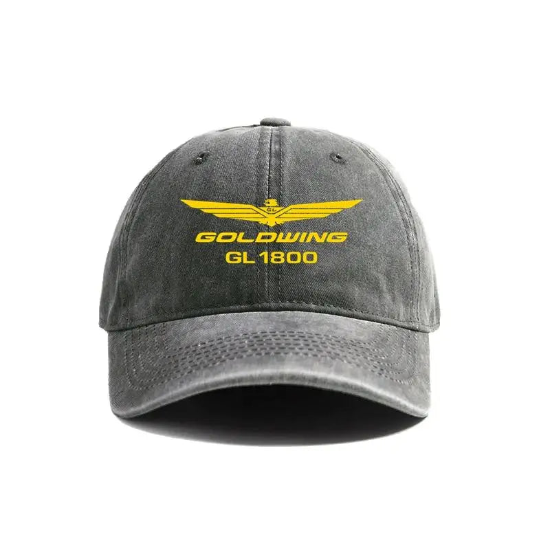 2025 Goldwing GL1800 Baseball Cap Distressed Hats Cap Men Retro Outdoor Summer Adjustable Hat Casual and Versatile