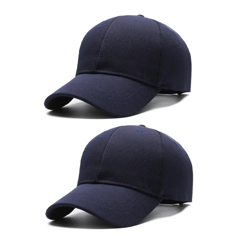 Unisex Minimalist Baseball Cap Large Size Breathable Casual Visor Hat