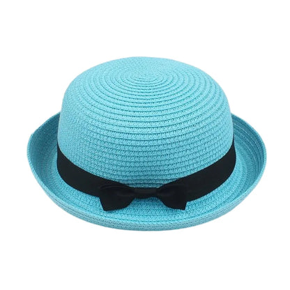 Korean Summer Men's and Women's Top Hats Straw Hats Sunshade Sunscreen Hats Beach Vacation Travel Hat