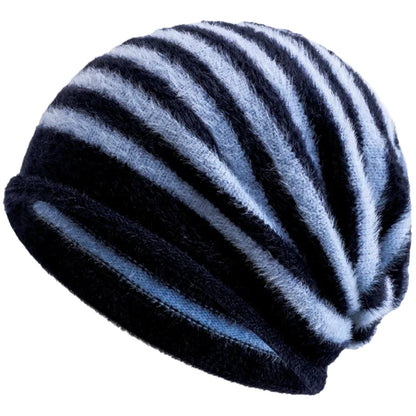 Hot Sale Fashion Woman Slouchy Beanie Casual Stripe Design Y2K Winter Hats For Female