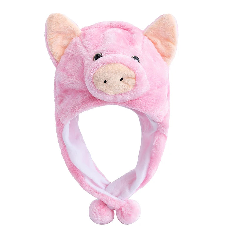 Hot Sale Unisex Funny Frog 3D Animal Style Decorative Hat Couple Cap For Man Women Plush Winter Lovely Fur Hat