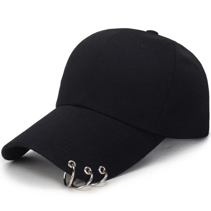 Unisex Lightweight Baseball Cap – Casual Summer Sun Visor Hat with Ring Detail