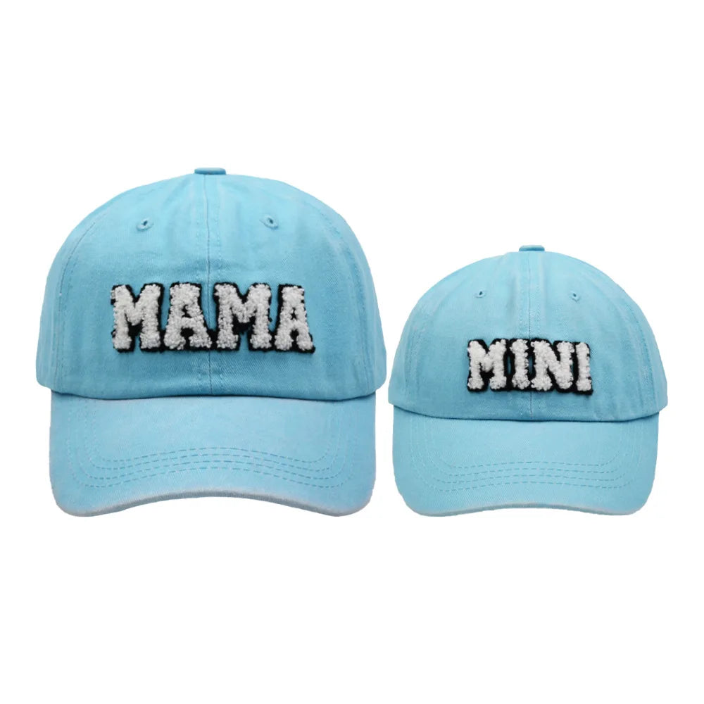 New Cool Mama Mini Women Children Kids Cap Sets Spring Summer Outdoor Lady Female Boy Girls Baseball Cap For Women