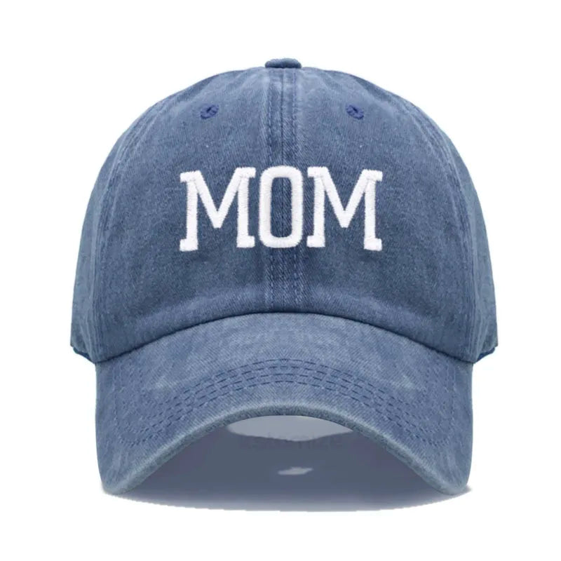 DAD MOM Embroidery Pure Cotton Men's Baseball Cap For Man  Womne's Fashion Sport Golf Caps Sun Hat Dropshipping