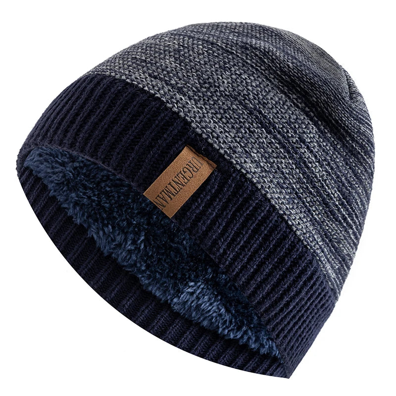 New Unisex Winter Hats Casual Warm Beanie Cap For Men And Women Letter Label Winter Knitted Hats