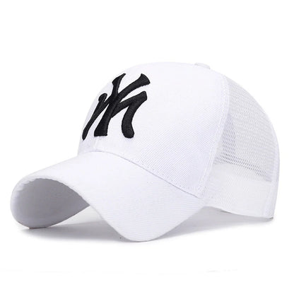 Unisex Letter Embroidery Baseball Cap – Cotton Snapback Trucker Visor Sun Hat