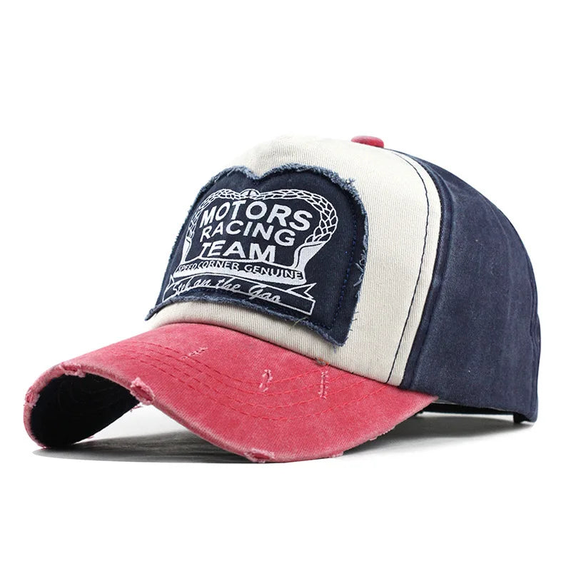 Unisex Washed Cotton Cap Letter Embroidery Baseball Cap For Men Women Streetwear Dad Hats