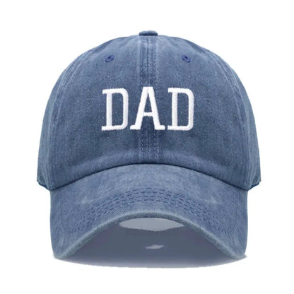 DAD MOM Embroidery Pure Cotton Men's Baseball Cap For Man  Womne's Fashion Sport Golf Caps Sun Hat Dropshipping