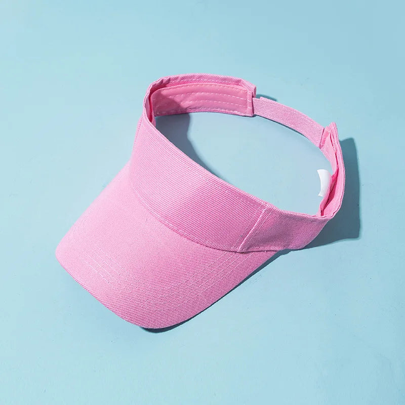 Baseball Cap Summer Hats For Girls Boys Children Casual Empty Top Sun Visor Tennis Cap Solid Sunscreen Outdoor Group Activity