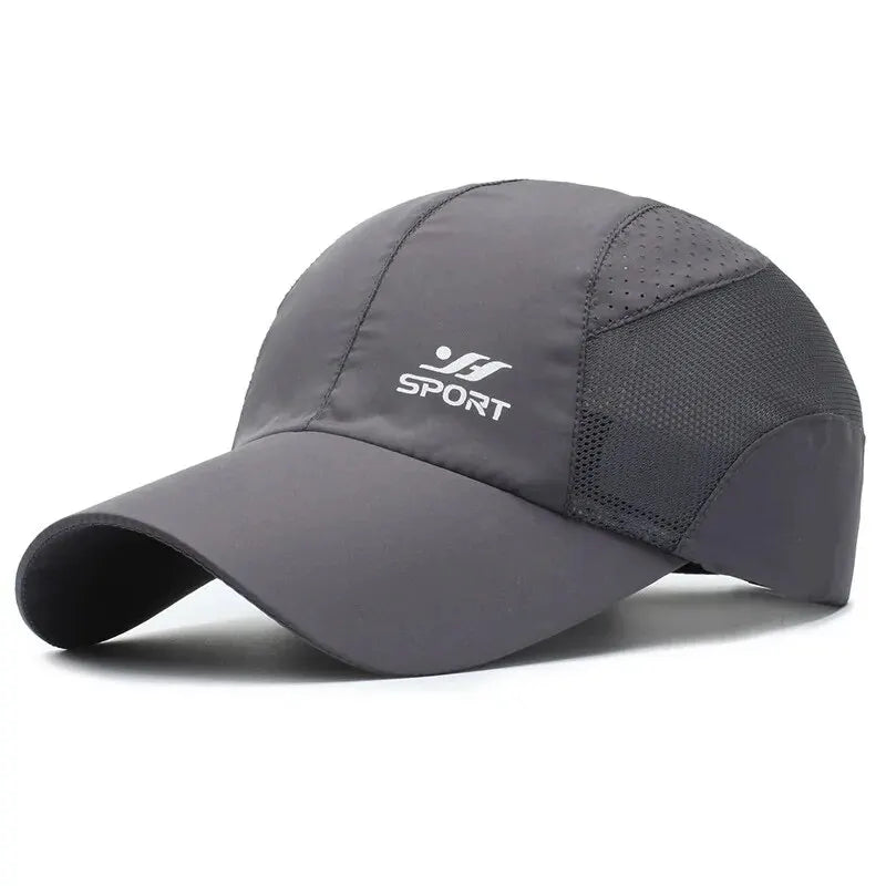 Men’s Quick Dry Mesh Baseball Cap Breathable Outdoor Sports Sun Protection Hat