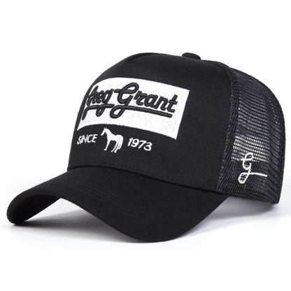 Unisex SINCE 1973 Letter Embroidery Baseball Net Caps Spring and Summer Outdoor Adjustable Casual Hats Hip Hop Hat Sunscreen Hat