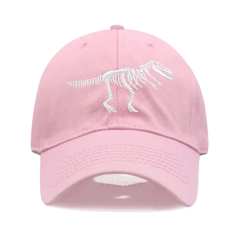 Cotton Baseball Cap for Men Women Unisex Embroidery Dinosaur Tyrannosaurus Rex Dad Hat Protection Outdoor Sports Golf Caps
