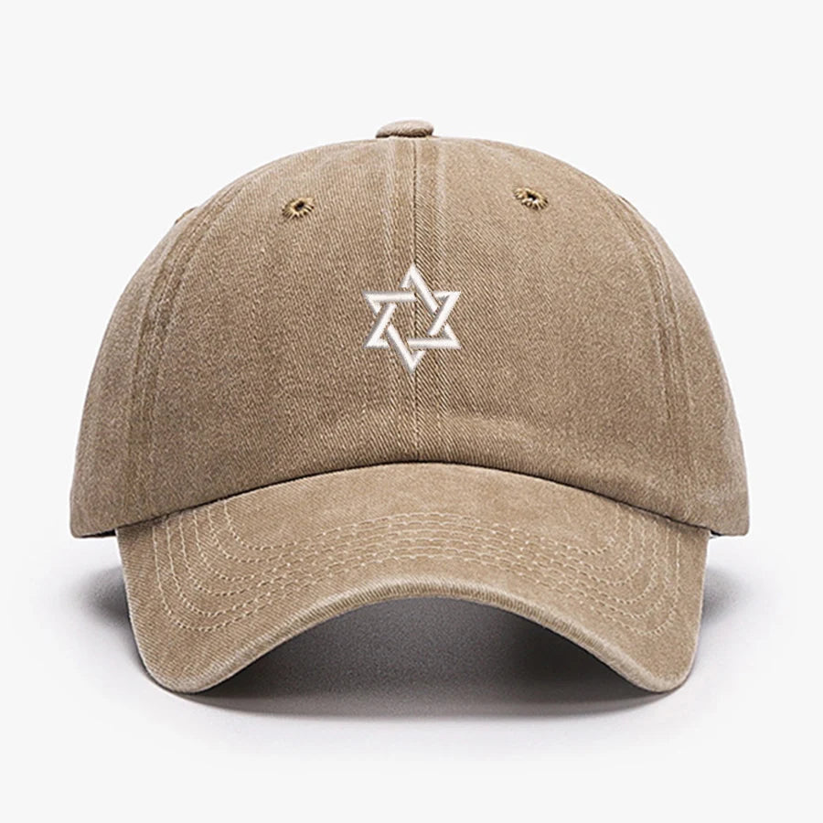 Embroidered Star Of David Men Baseball Cap Adjustable Quick Dry visors Versatile Fashion Snapback Caps Women trucker cap