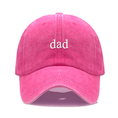 New dad mom Embroidery Soft Cotton Baseball Cap Fashion Women Men Hat Sport Visors Snapback Cap Sun Hat Breathable Outdoor Caps