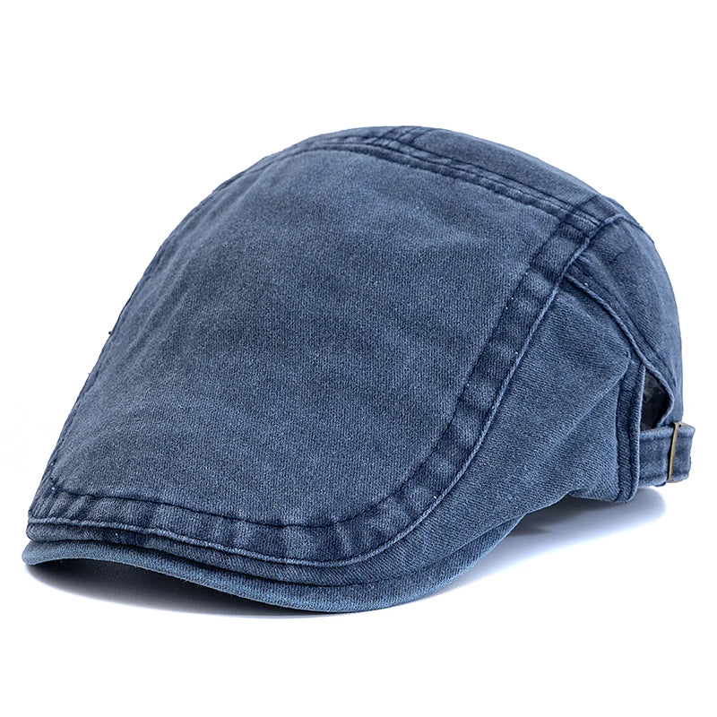 New Style Unisex Summer Outdoor Flat Hat Sports Cotton Beret Caps Solid Color Casual Peaked  Caps Stylish Casual Sun Hats