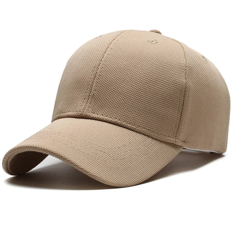 Unisex Minimalist Baseball Cap – Lightweight Casual Visor Hat, Large Size Fit