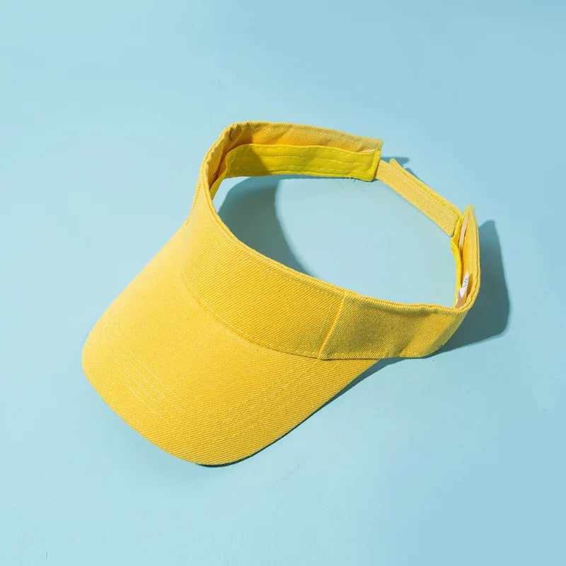 Baseball Cap Summer Hats For Girls Boys Children Casual Empty Top Sun Visor Tennis Cap Solid Sunscreen Outdoor Group Activity