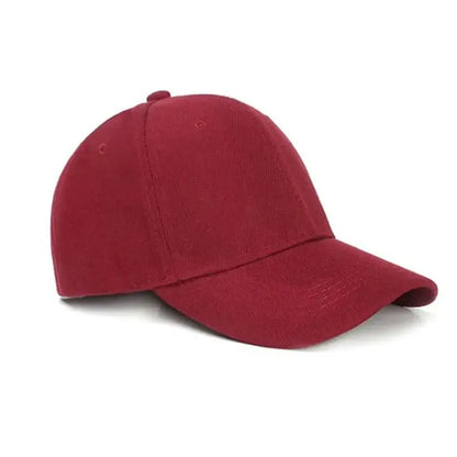 Unisex Solid Color Baseball Cap Casual Sunshade Sunscreen Outdoor Adjustable Hat