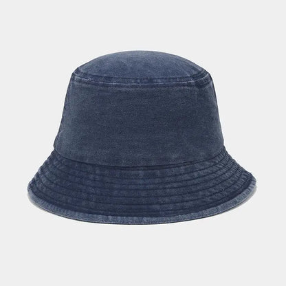 Kids Baby Washed Denim Cotton Bucket Hat For Boy Girls Custom Name Logo Fisherman Cap Panama Wide Brim Sun Hat Outdoor Team Caps