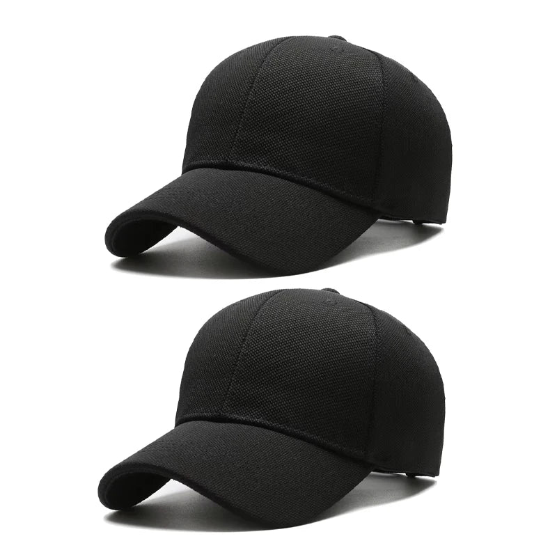 Unisex Minimalist Baseball Cap Large Size Breathable Casual Visor Hat