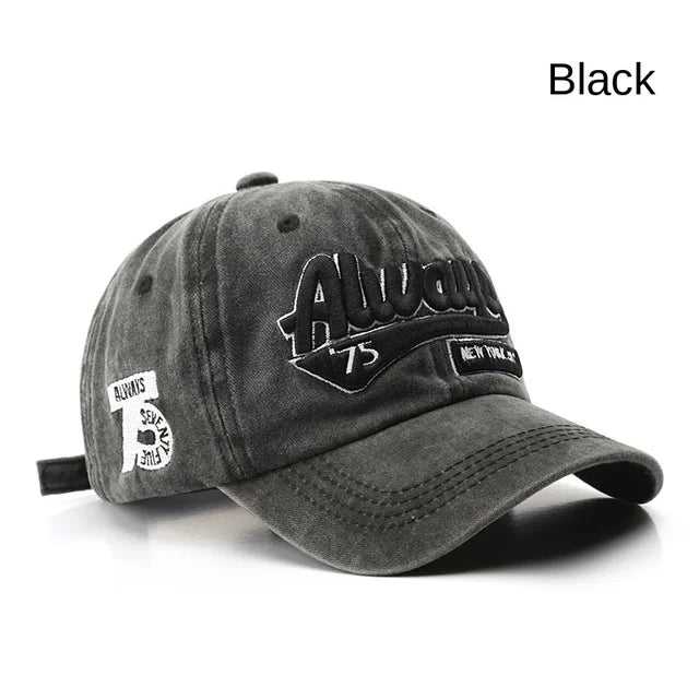 1/6PCS/Set Embroidered Baseball Cap For Women Men New Spring Summer Sunhat Retro Washable Sport Snapback Cap Hip Hop Fishing Hat