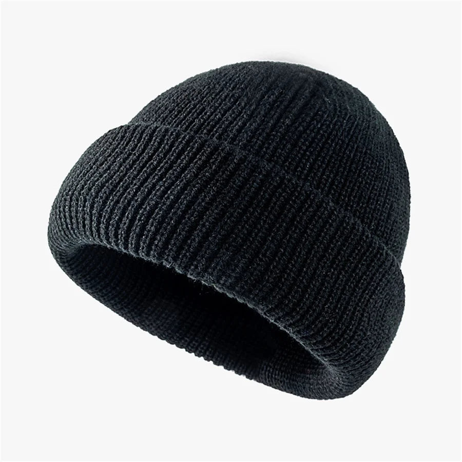 Bright Candy Color Winter Knitted Hat Beanies Skullies for Women Warm Thick Men Hip Hop Skullcap Hat Couple Street Sport Beanies