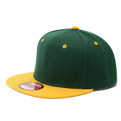Flat Edge Baseball Cap Korean Version Two-color Splicing Hip-hop Hat Men's and Women's Tide Street Cool Hip-hop Hat