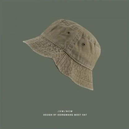 Fashion Women Men Washed Denim Solid Vintag Bucket Hats Lady Male Spring Summer Autumn Panama Fisherman Cap Hat For Women Men
