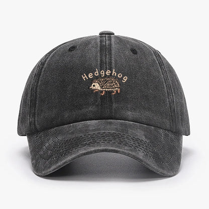 Mini Hedgehog Embroidery cotton Baseball caps for Men Women Washed vintage Hat Sports Fishing trucker Summer Autumn Peaked cap