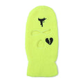 Unisex 3 Hole Winter Knitted Hat Outdoor Sports Full Face Cover Ski Mask Warm Knit Cap Balaclava for Adult Love Heart logo