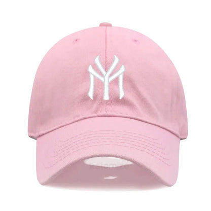 Letter MY Embroidery Baseball Cap Women Men Adjustable Soft Washed Cotton Sports Dad Hat  Spring Summer Protection Sun Hats