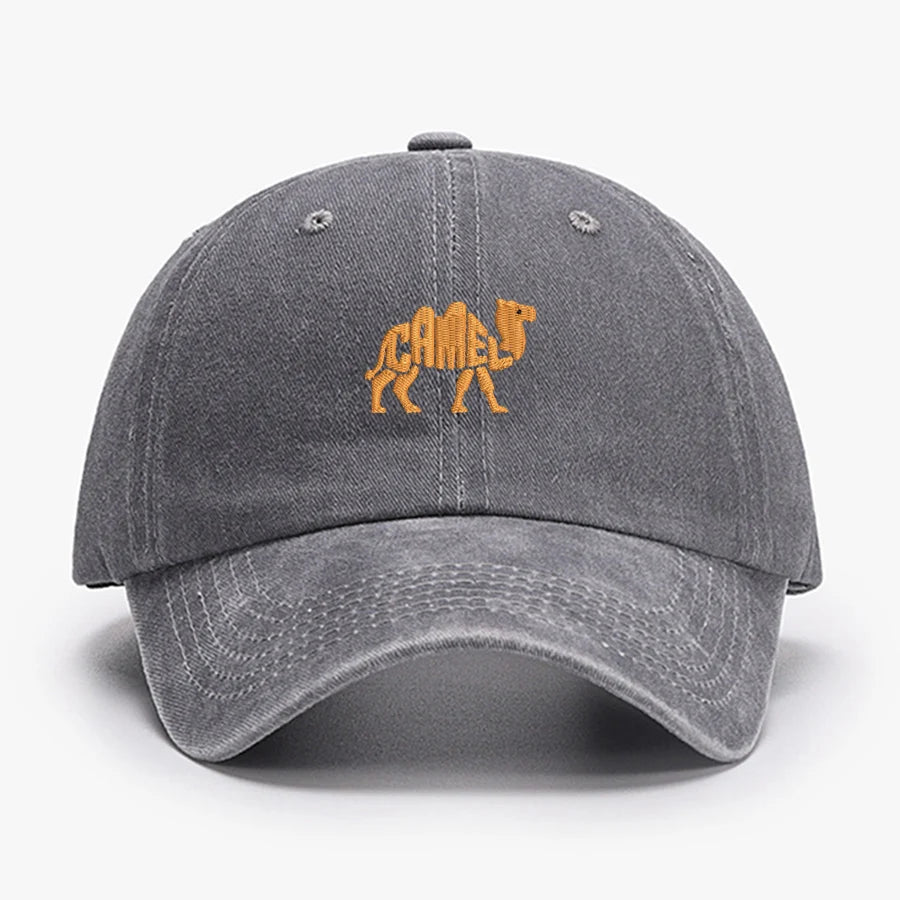 Camel Embroidered Exquisite Animal vintage cotton Baseball caps Men Women Washed Hat Sports Fishing Dad Summer Peaked cap
