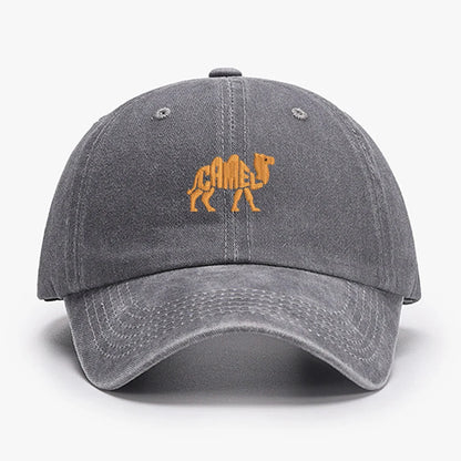 Camel Embroidered Exquisite Animal vintage cotton Baseball caps Men Women Washed Hat Sports Fishing Dad Summer Peaked cap