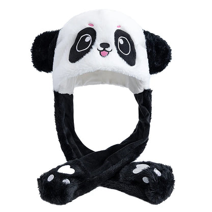 New Style Unisex Funny Ear Hat Frog Animal Style Couple Cute Ear Moving Up Cap Men Women Rabbits Ears Winter Lovely Hats﻿