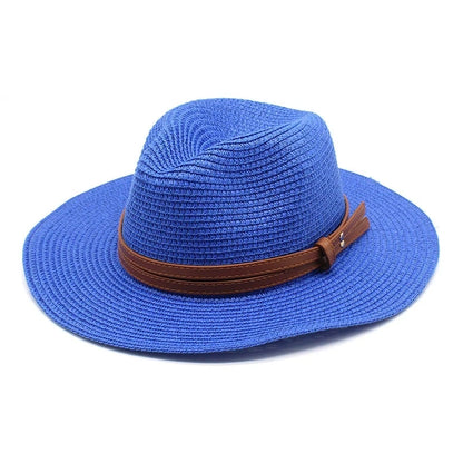 Beach Hats for Men and Women Beach Outdoor Sun Protection Visors Sun Hats Jazz Straw Hat