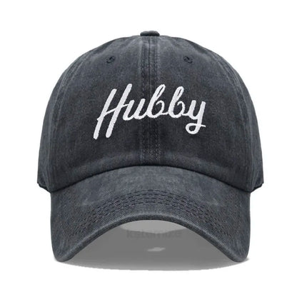 Embroidered Wifey & Hubby Hat Soft Cotton  Adjustable Couple Baseball Cap for Men & Women Wholesale and Dropshipping