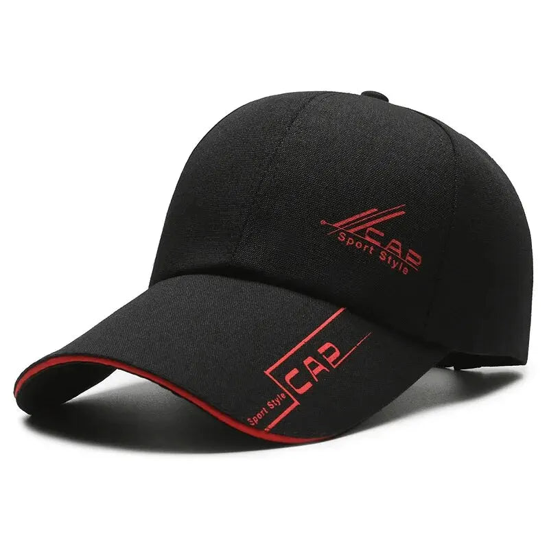 Unisex Long Brim Baseball Cap Outdoor Fishing Sun Protection Hat Casual Summer Cap