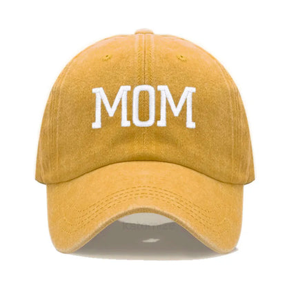 DAD MOM Embroidery Pure Cotton Men's Baseball Cap For Man  Womne's Fashion Sport Golf Caps Sun Hat Dropshipping