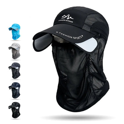 Unisex 360° Portable Fishing Sun Hat Detachable Adjustable Outdoor Cycling Hiking Sun Protection Hat
