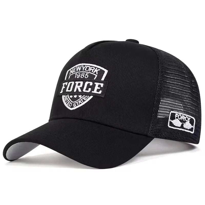 Unisex Mesh Snapback Cap – Breathable Summer Baseball Hat, Hip Hop Trucker
