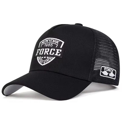 Unisex Mesh Snapback Cap – Breathable Summer Baseball Hat, Hip Hop Trucker