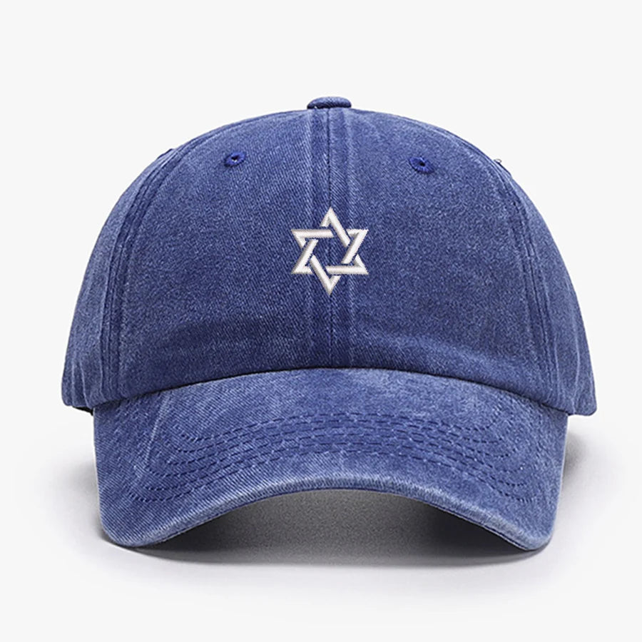 Embroidered Star Of David Men Baseball Cap Adjustable Quick Dry visors Versatile Fashion Snapback Caps Women trucker cap